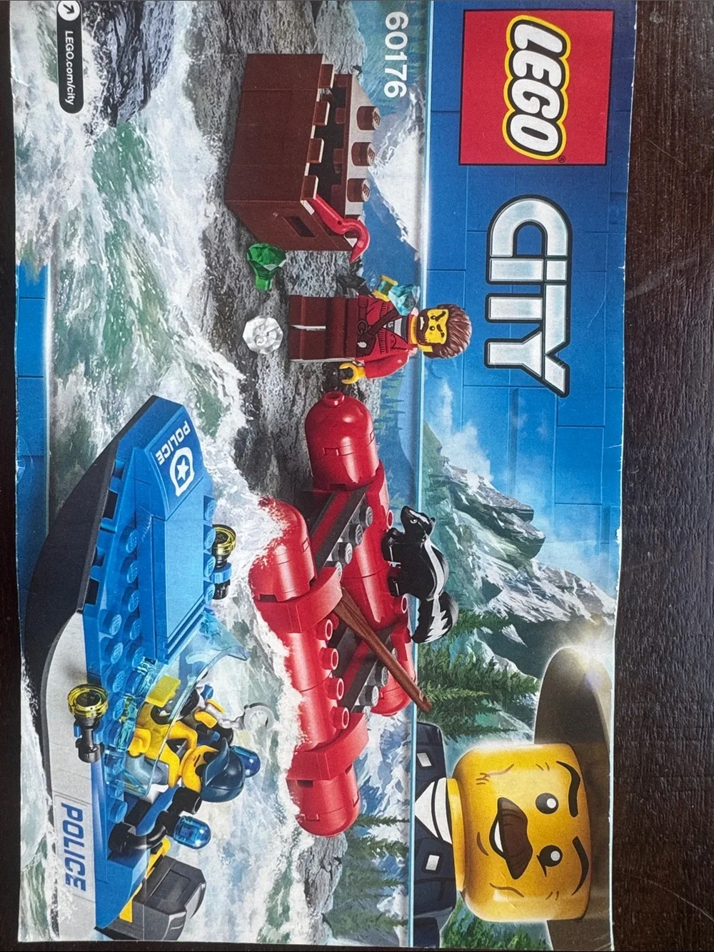 LEGO City 60176 Red Raft and Blue Police Boat